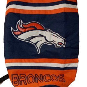 Broncos Draw String Backpack 18" sports NFL team canvas Denver football